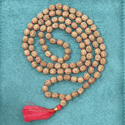 Panch Mukhi Rudraksha 5 mukhi Mala 108 beads japa mala for jaap daily wear lab certified zero size rudraksh mala