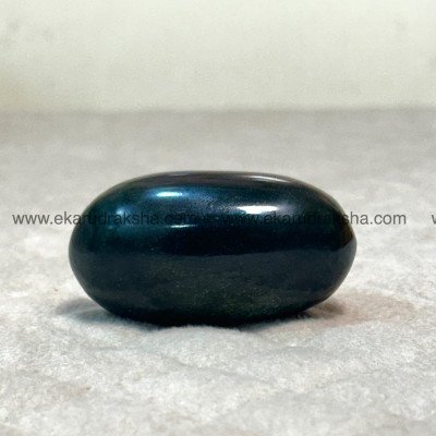 Margtham 2 inch Lingam green jade Lord Shiva linga worship stone vedic egg shape margin figurine