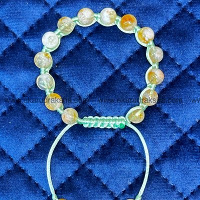 Raw Citrine bracelet 8 mm authentic yellow adjustable jupiter abundance confidence solar plexus manipura chakra balance hand band